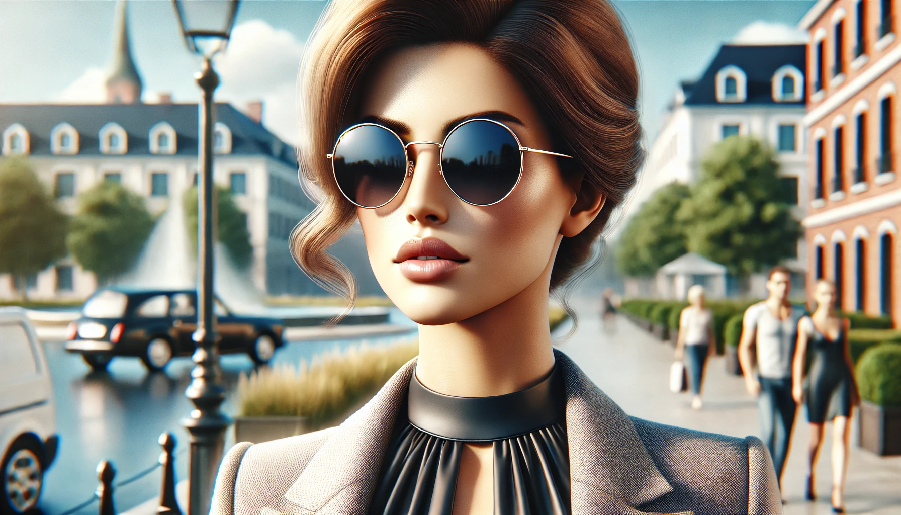 Óculos de Sol Redondo Feminino