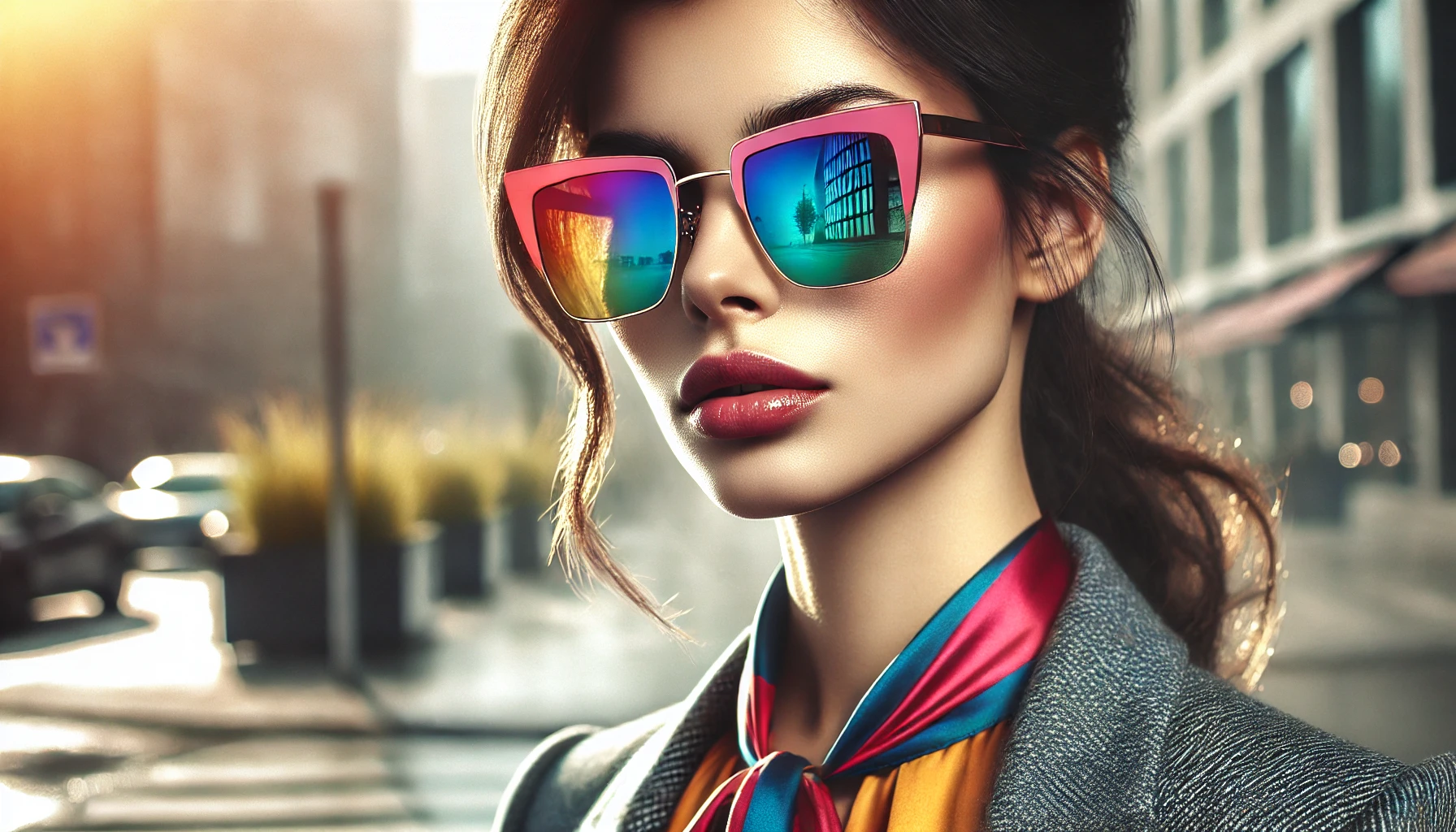 Óculos de Sol Colorido Feminino