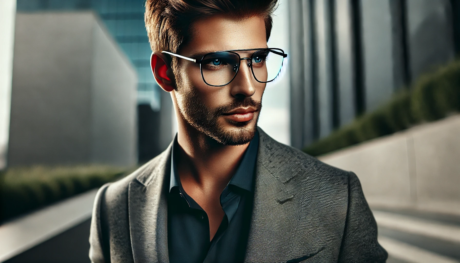 Óculos de Grau Masculino Aviador Estilizado