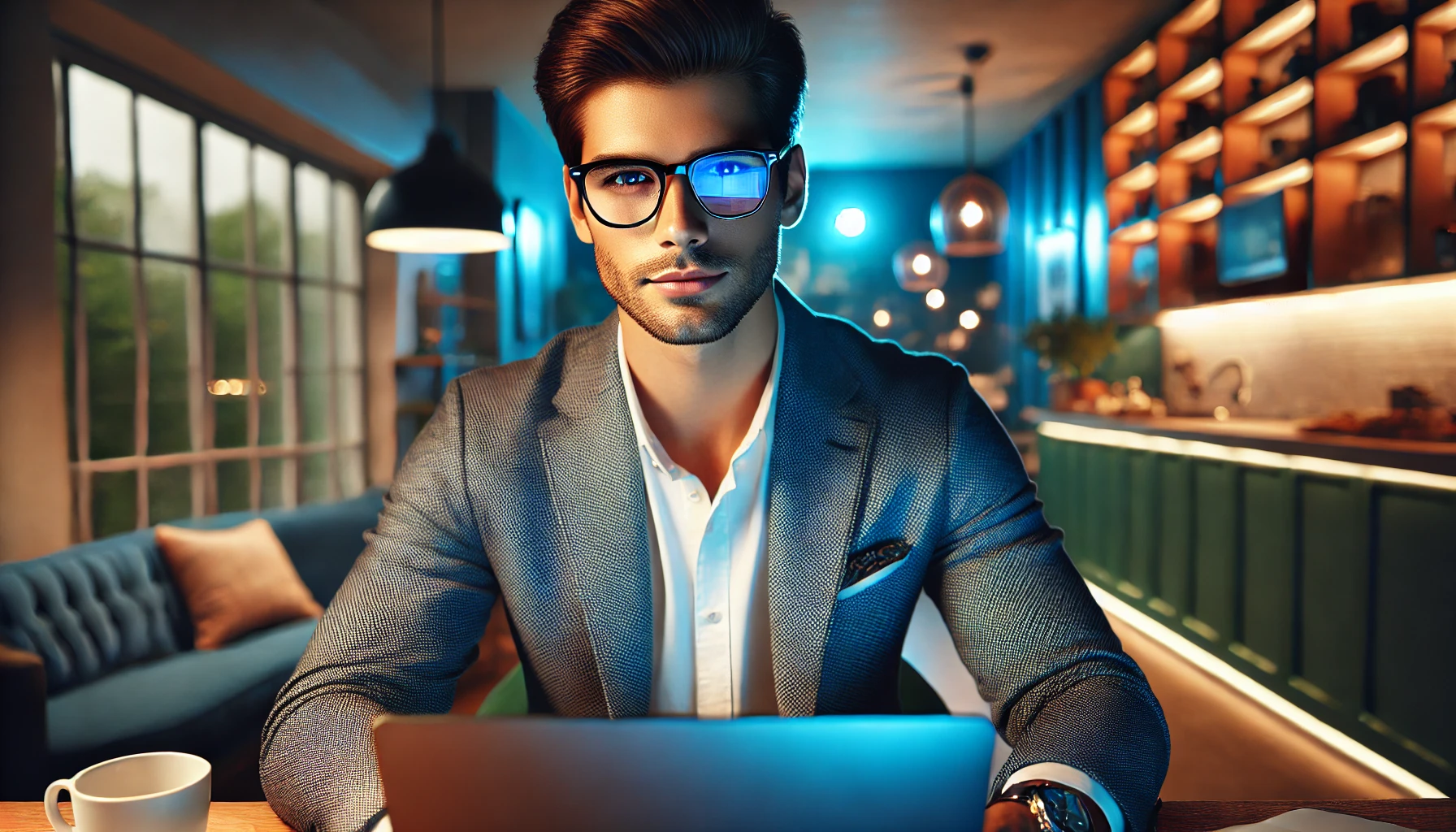 Óculos de Grau Masculino com Lente Blue Light