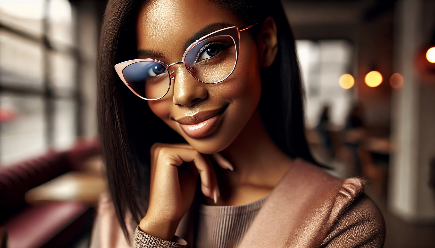 Óculos de Grau Feminino Rosé Gold