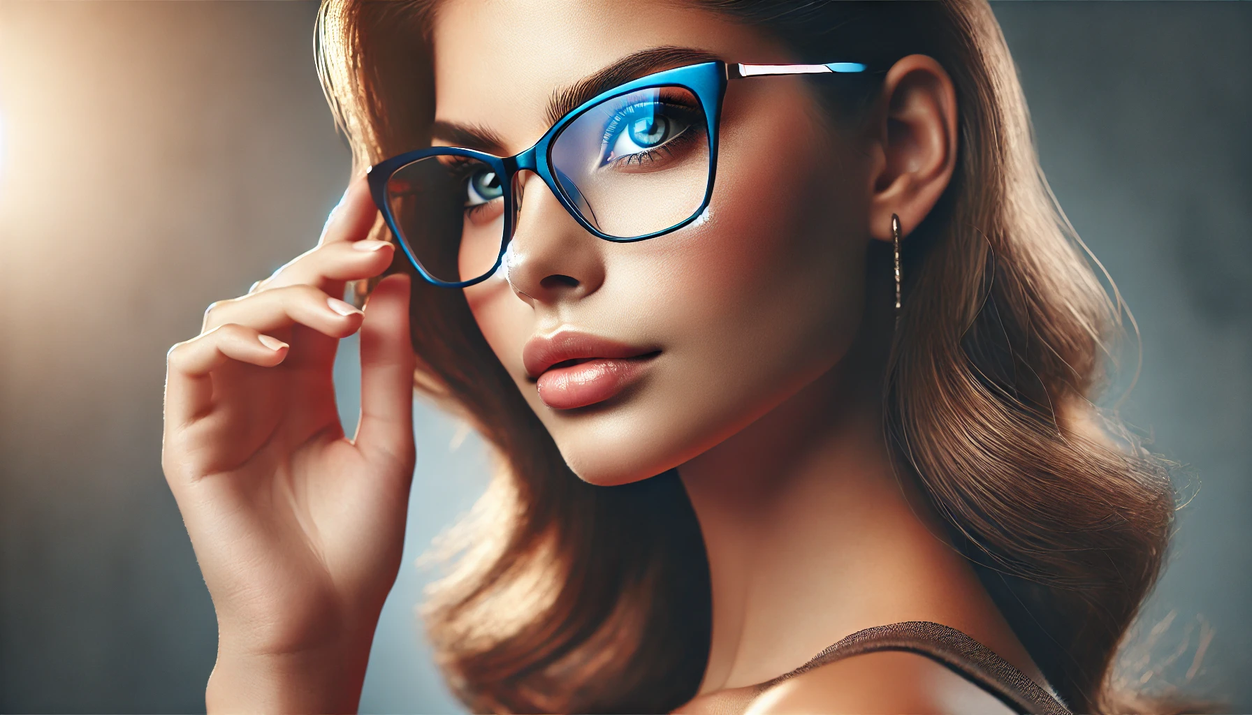 Óculos de Grau Feminino Azul