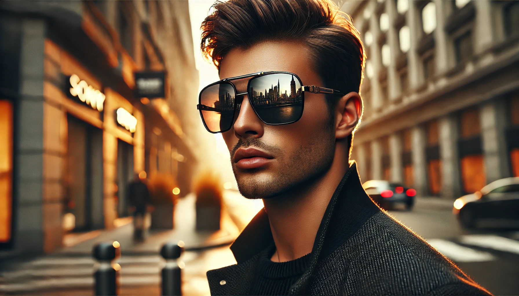 Óculos de Sol Masculino com Design Exclusivo