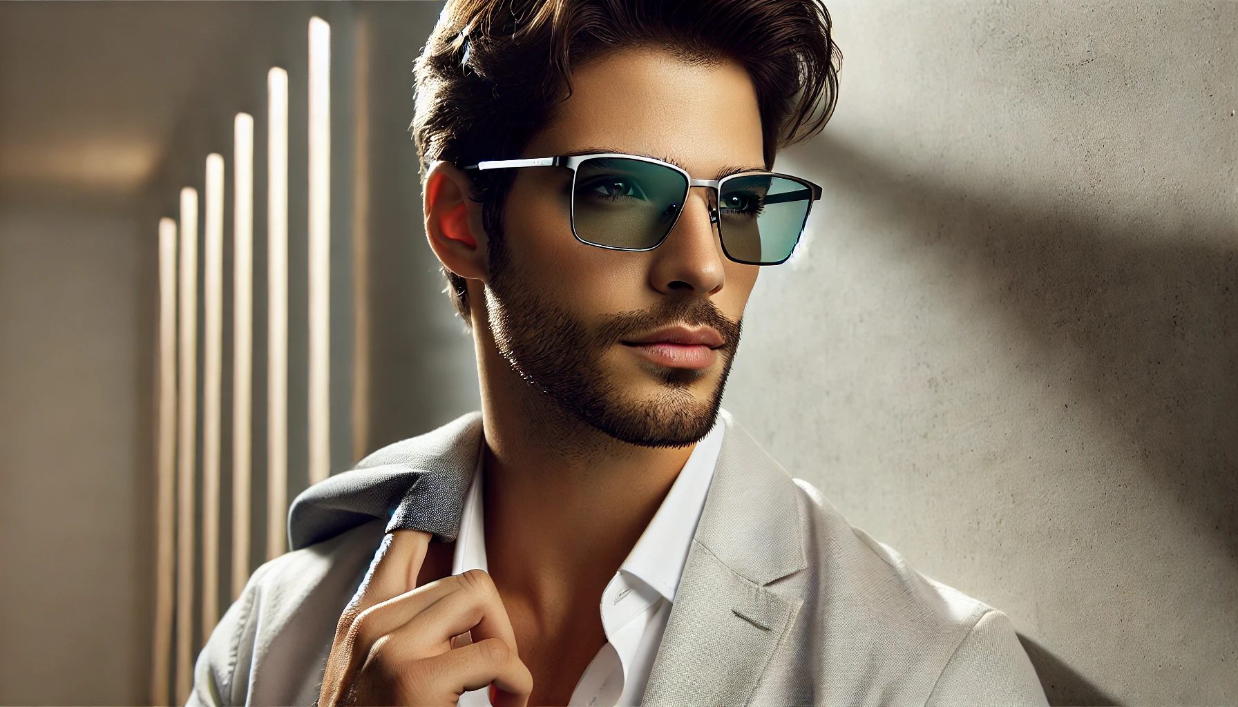 Óculos Grau Masculino Estiloso Quadrado