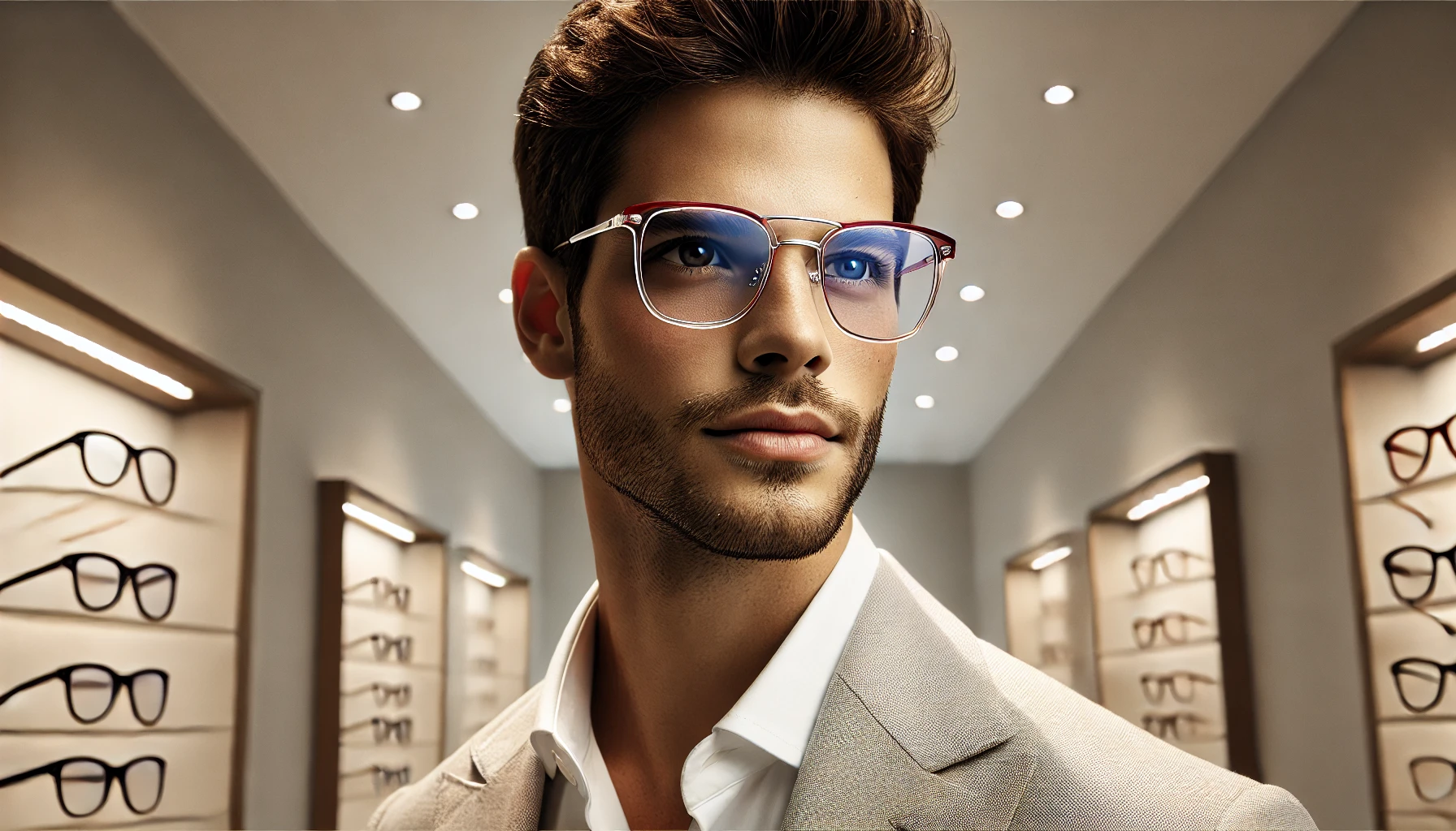 Óculos de Grau Masculino Redondo Transparente