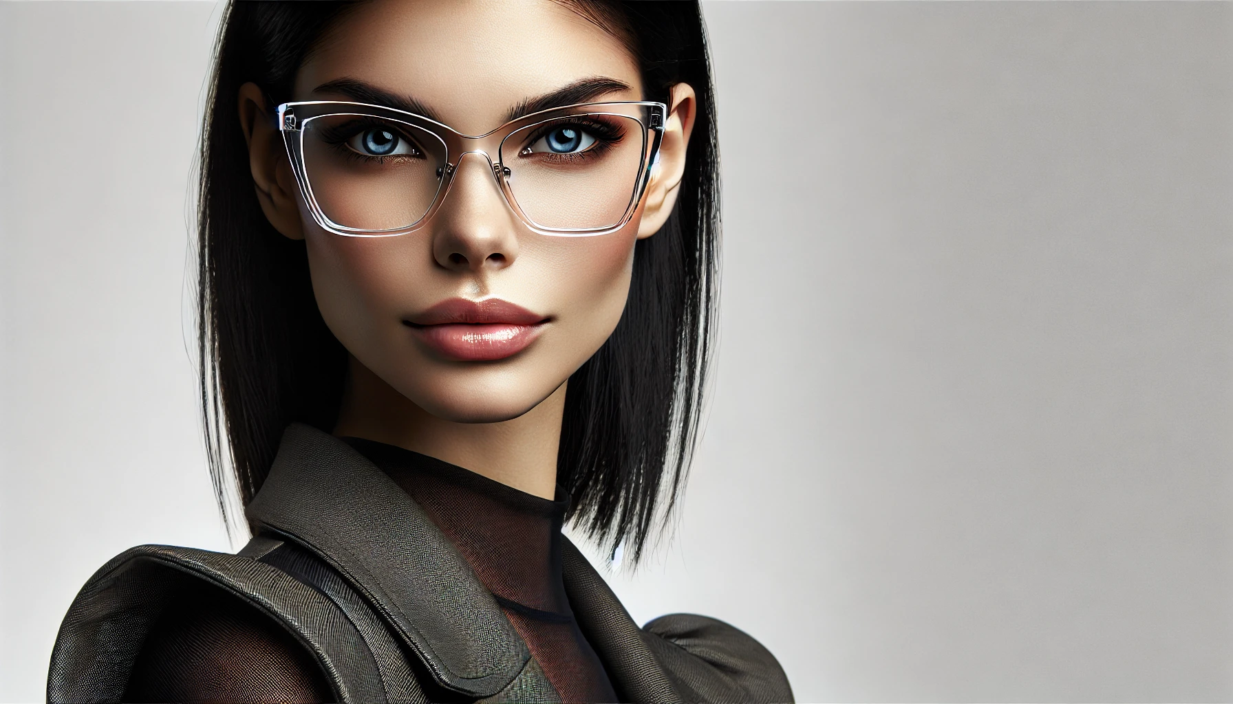 Óculos de Grau Feminino Quadrado Transparente