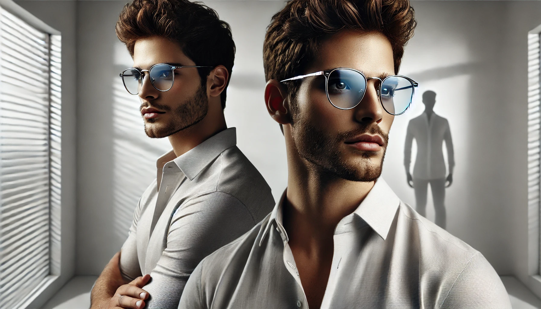 Armação Masculina Transparente