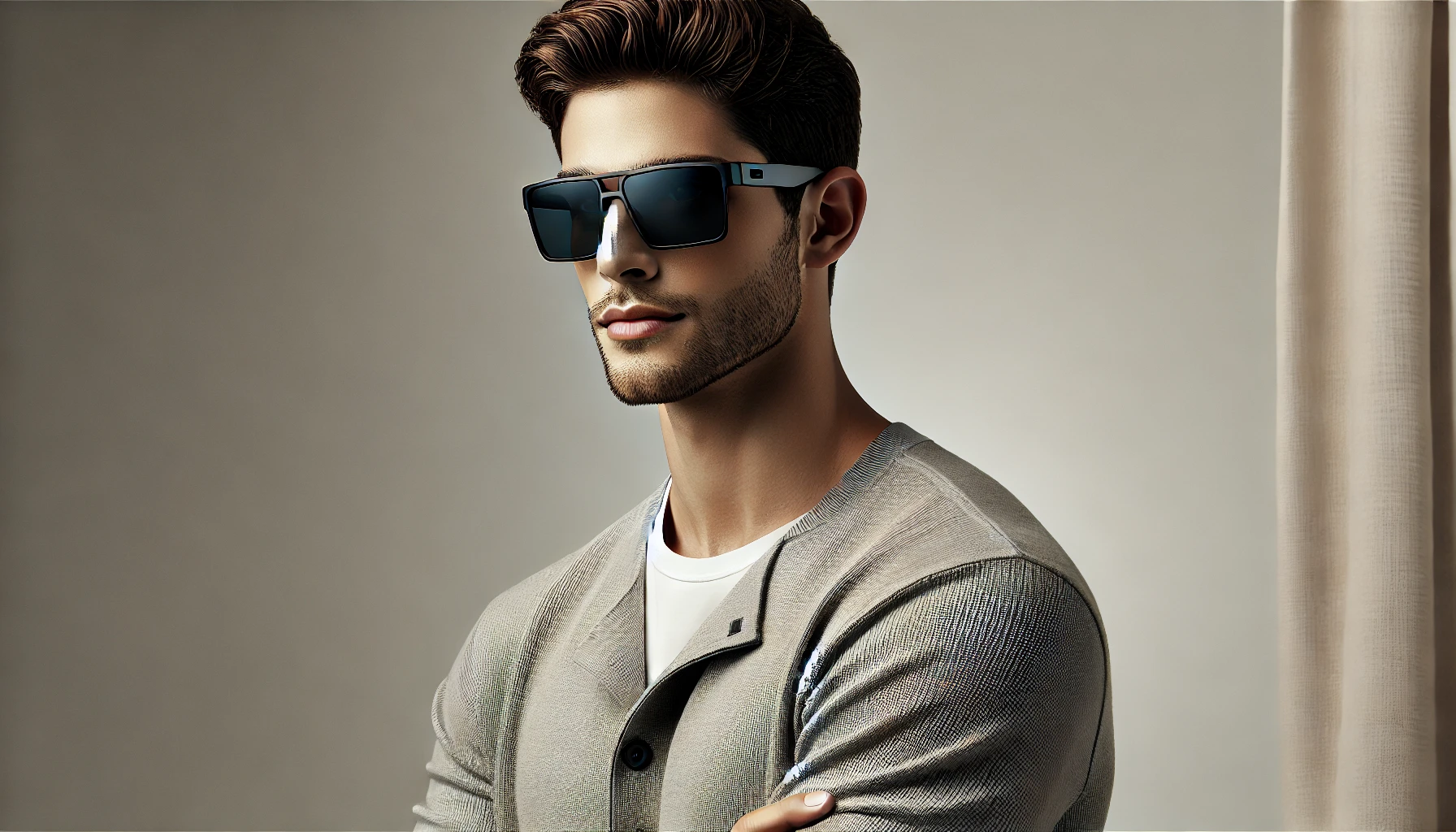 Óculos Aviador Masculino Preto