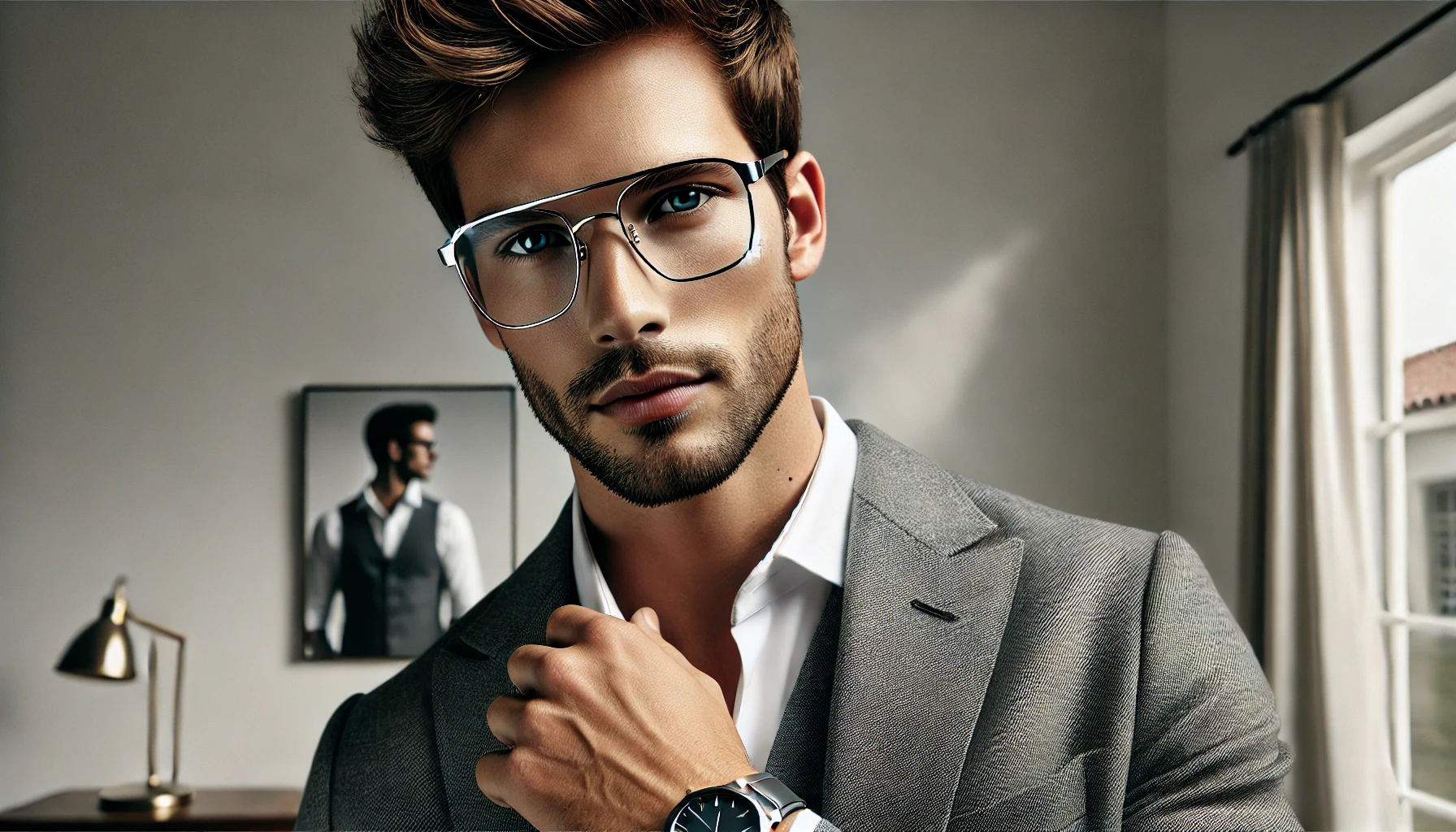 Óculos de Grau Masculino Grande
