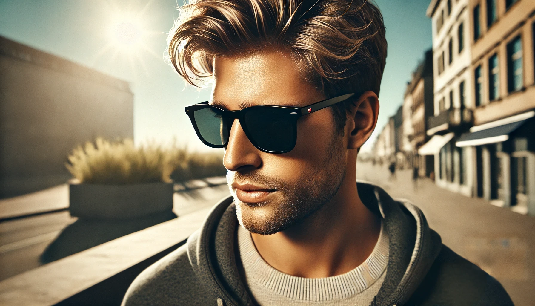 Óculos de Sol Tommy Hilfiger Masculino Preto