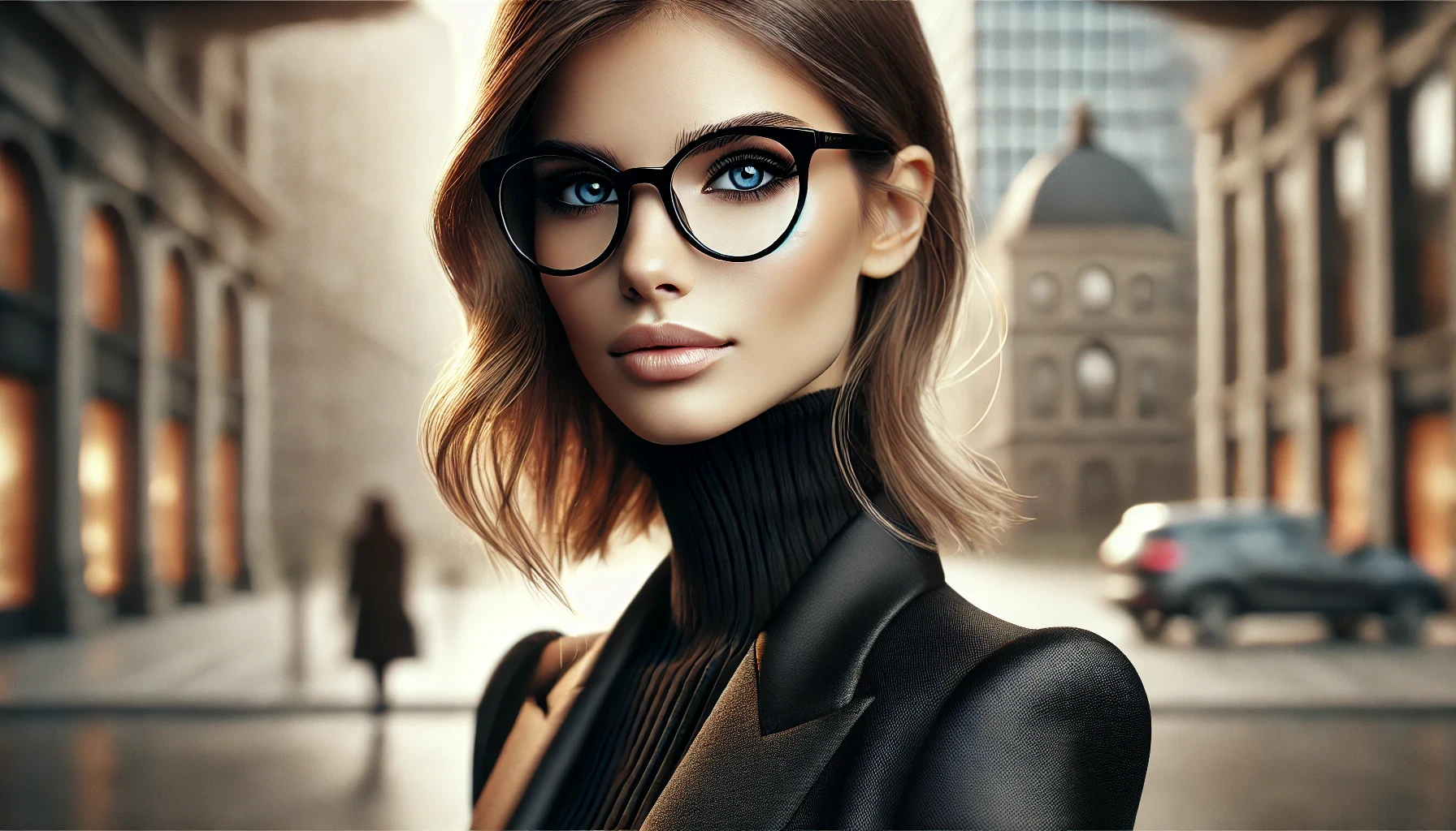 Óculos Acetato Preto Feminino