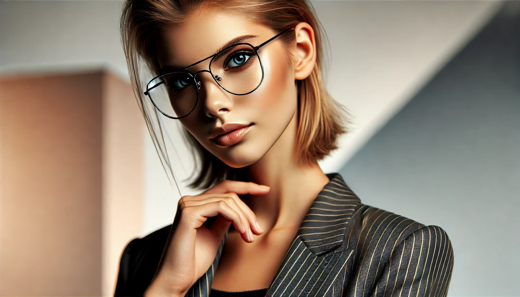 Armação De Óculos De Metal Feminino