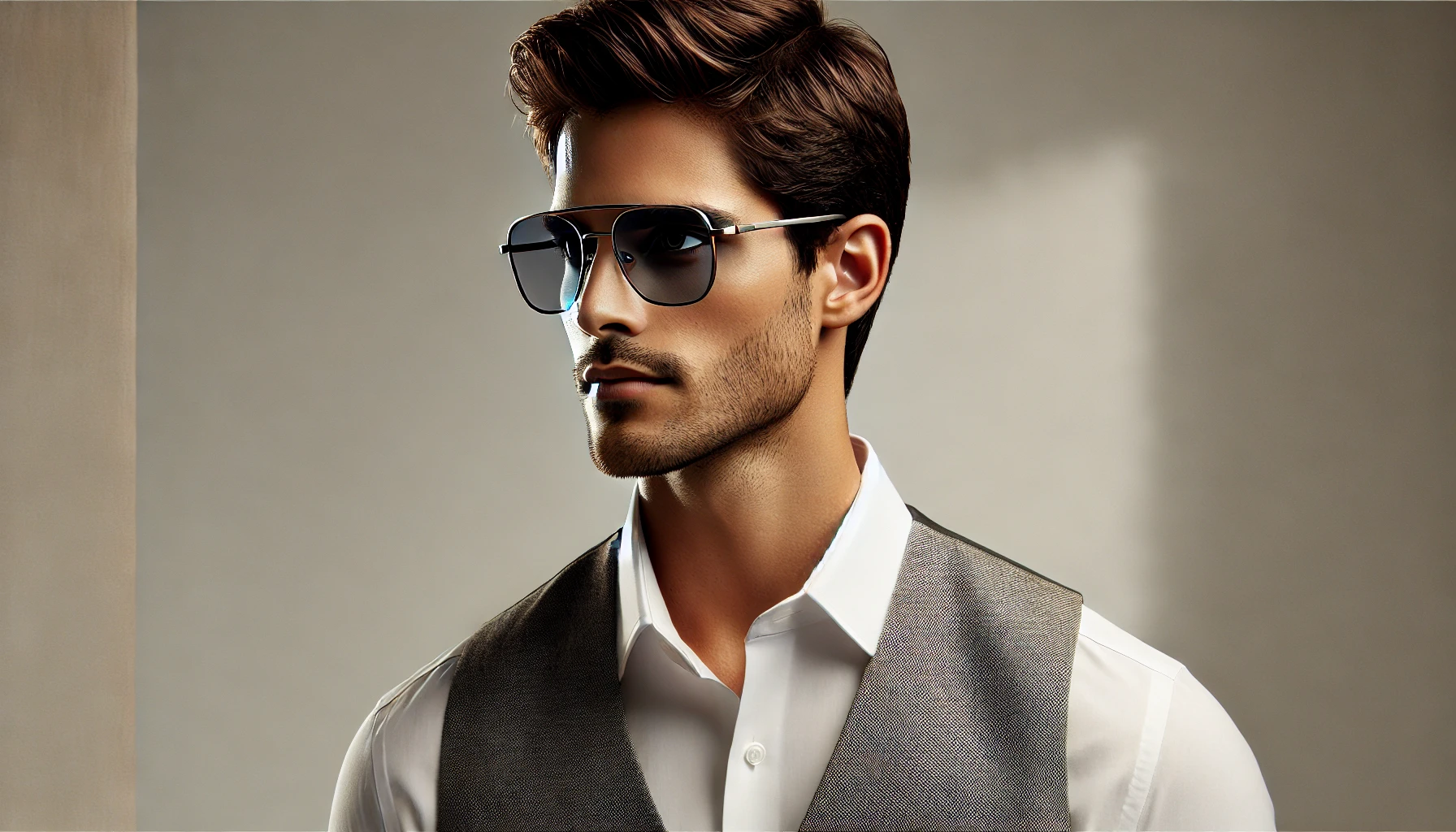Óculos Clip On Redondo Masculino