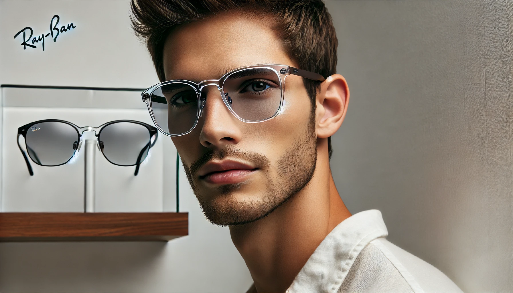 Armação de Óculos Transparente Masculino Ray Ban