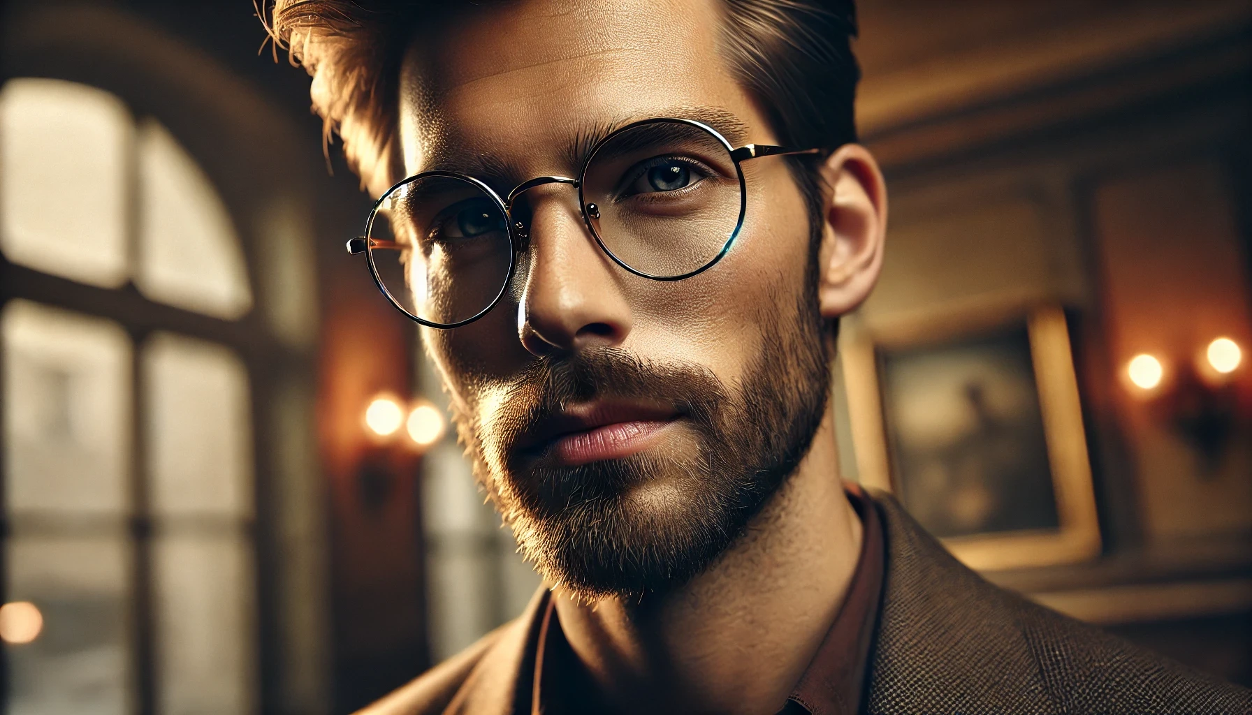 Óculos Retrô Masculino Redondo