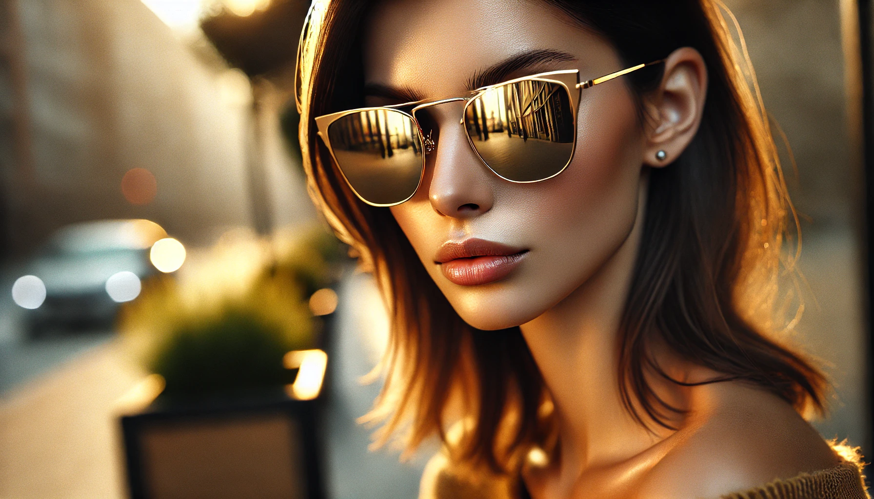 Óculos Oakley Feminino Dourado