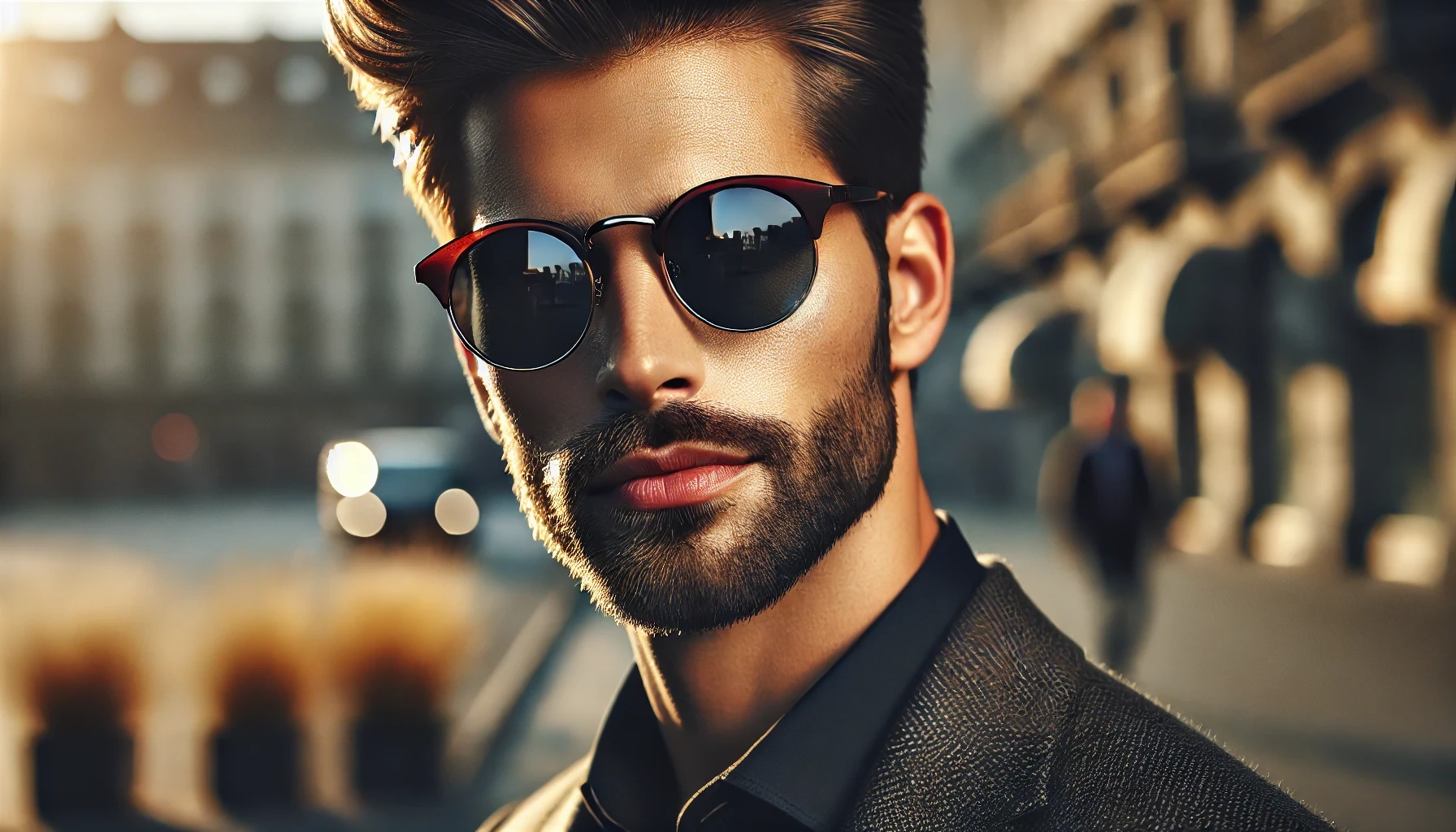 Óculos De Sol Masculino Oval