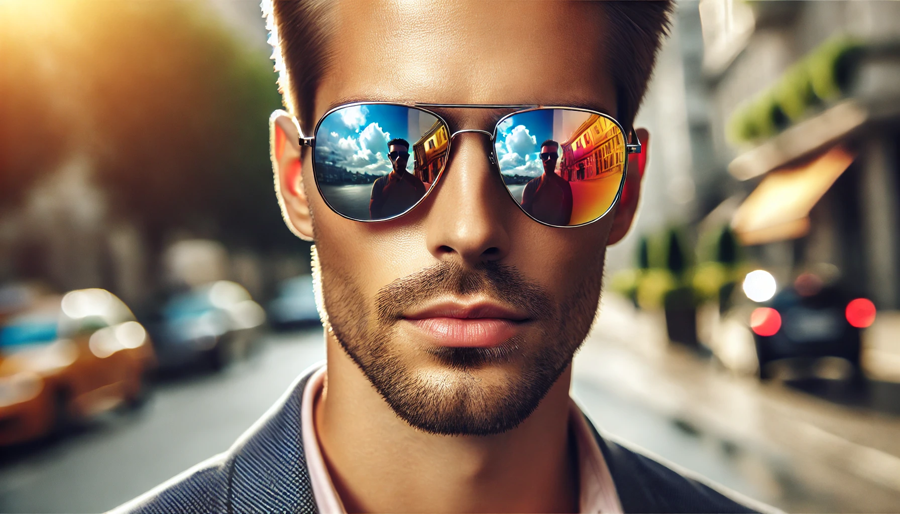 Óculos de Sol com Lentes Espelhadas